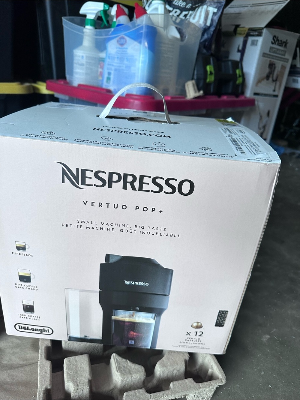 Nespresso Vertuo Pop+ Dark Gray and Black Coffee Maker